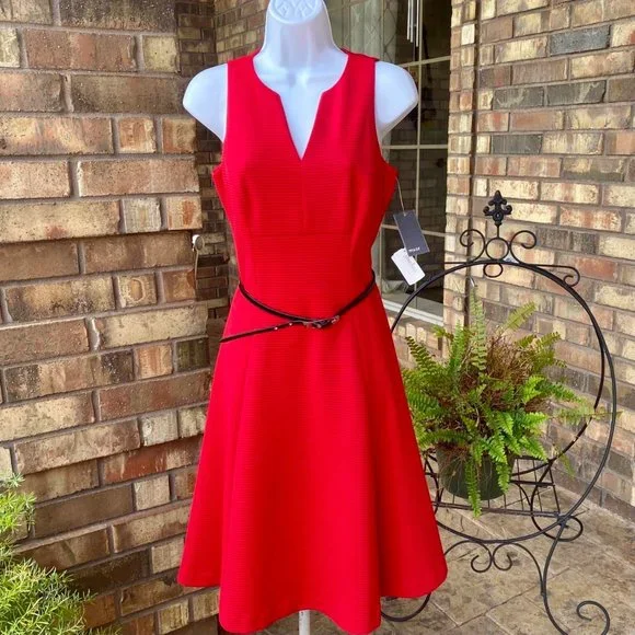 Muse Dresses | Muse Dress; Size 4; Neo Rouge (Red) Nwt | Color: Red | Size: 4 | Txjaglady's Closet